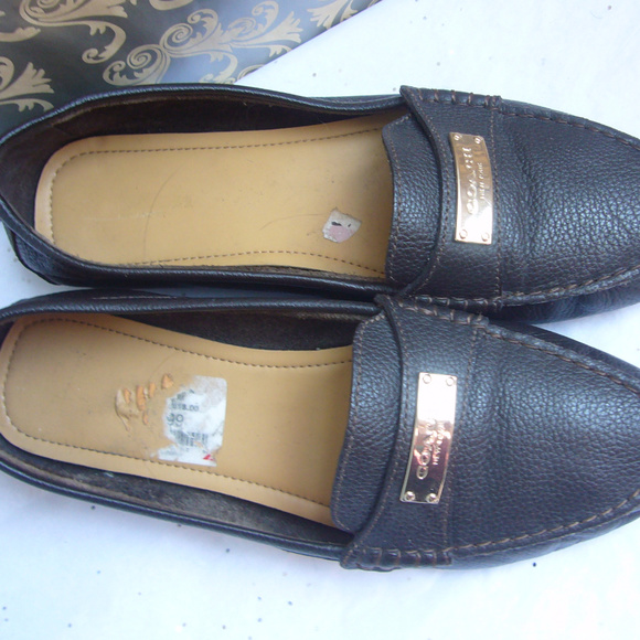 Coach Brown Pebbled Leather Loafer - - Picture 6 of 8